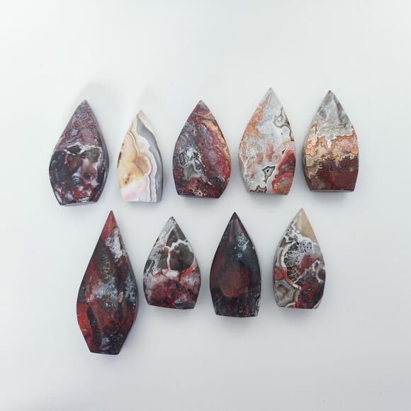 Mexican Lace Agate Freeform Flame Crystal - Picture 6 of 10